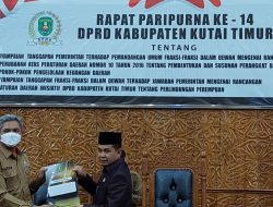 Rapat Paripurna Ke-14 DPRD Kutim David Rante Layangkan Interupsi