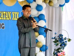 Joni Ketua DPRD Kutim Hadiri Pelepasan Siswa Siswi SMP-N 1 Rantau Pulung