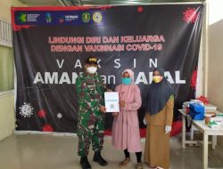 Target Sebanyak-banyaknya, Koramil 09090-02 Sangkulirang Kawal Pendistribusian Vaksinasi di Wilayahnya