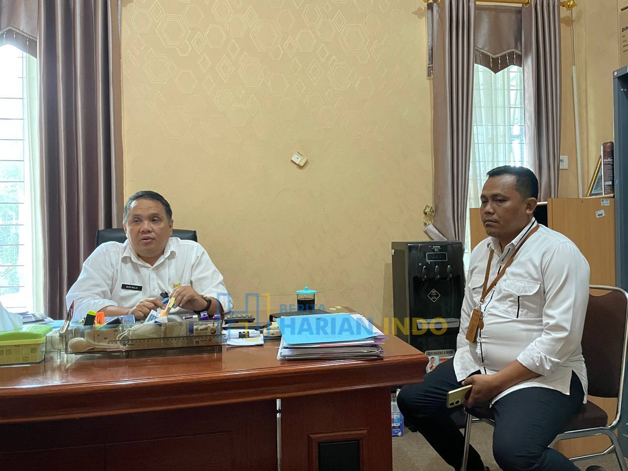 Budi Mulia selaku Plt Sekretaris Dinas Sosial Kabupaten Kutai Timur menjelaskan program bantuan korban kebakaran