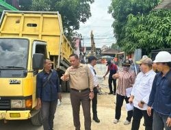 Jalankan Fungsi Pengawasan, Seno Aji Tinjau Pembangunan Drainase di Loa Ipuh